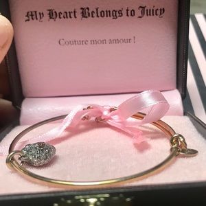 Juicy Couture gold bangle with charm NEW